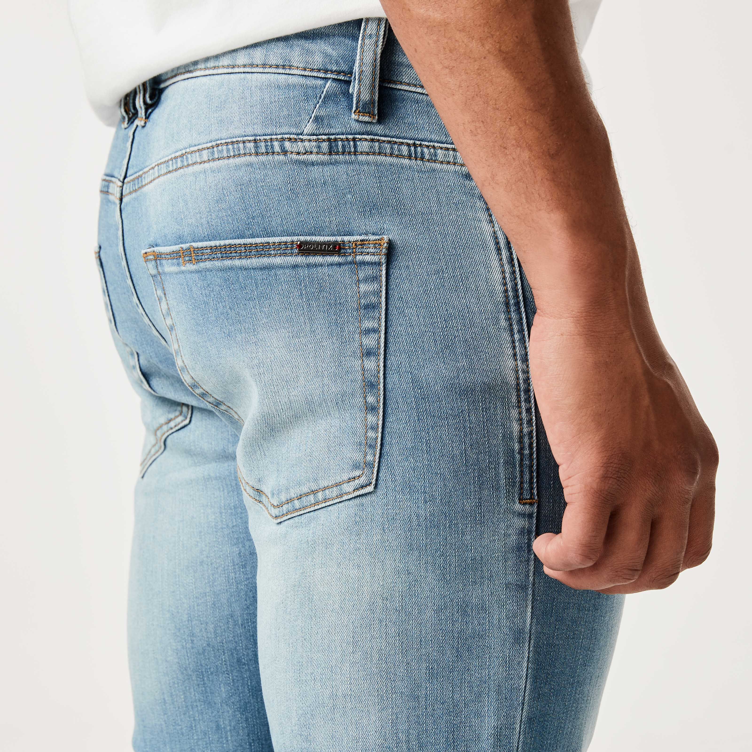Selected homme indigo cheap slim fit jeans
